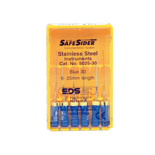 Essential Dental Systems 5025-30 SafeSiders Reamers 25mm #30 Stainless Steel 6/Pk Essential Dental Systems 5025-30 SafeSiders Reamers 25mm #30 Stainless Steel 6/Pk